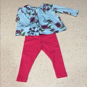 tea brand knit baby outfit